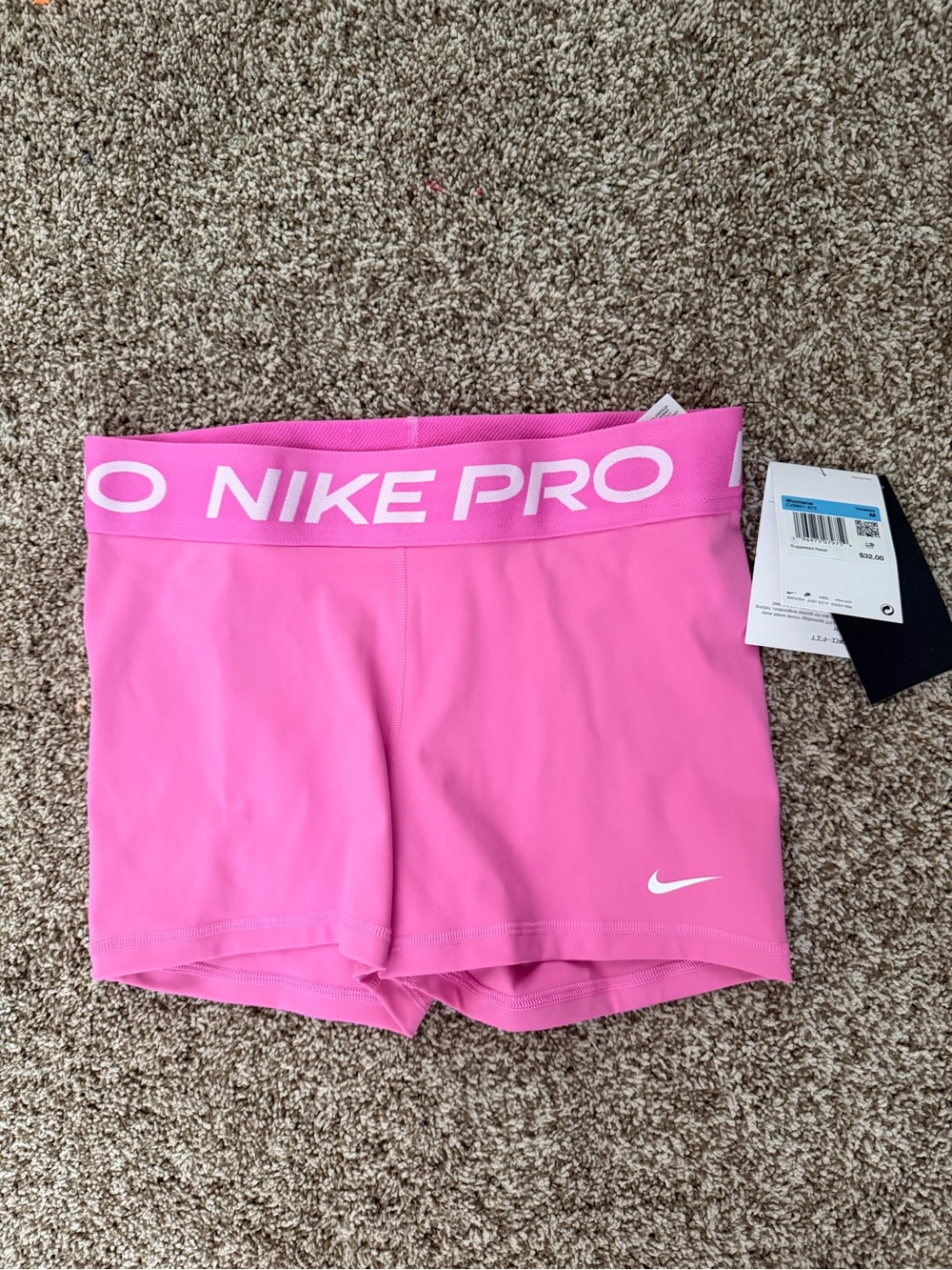 Nike Pro Women's Hot Pink Compression Shorts